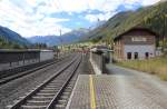 Der Bahnhof von Pettneu an der Arlbergbahn wird nicht mehr bedient, aber ist meiner Meinung nach allein schon wegen der landschaftlichen Reize ein Foto wert, mit Blickrichtung St.