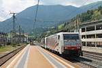 Nachdem am Morgen des 03.07.2018 die 189 901 zusammen mit 193 774 ihren Güterzug am Brenner abgeliefert hatten, fuhren sie nun als Lokzug (Brenner - Kufstein) erneut durch den Bahnhof von Matrei