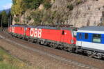 ÖBB 1293 045-1 & 1293 039-4 vor einer ROLA von Trento nach Wörgl Terminal Nord bei der Talfahrt.