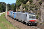 Railpool 186 282-0 & 187 300-9 ziehen einen schweren Schrottzug nach Italien hoch auf den Brennerpass.