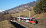 4024 060-8 als S 4 (Innsbruck Hbf - Brennero/Brenner) bei Matrei am Brenner, 29.12.2018.