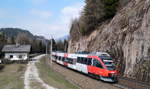 4024 073-1 als S 5218 (Innsbruck Hbf - Brennero/Brenner) bei Gries am Brenner, 13.04.2019.