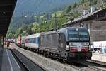 Mit einer RoLa (Brennersee - Wörgl) fuhr am Morgen des 03.07.2018 die MRCE/ÖBB X4 E-600 (193 600-4) zuammen mit der MRCE/ÖBB X4 E-866 (193 866-1) am Zugschluss durch den Bahnhof von