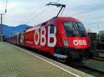 1116 225-4 "ÖFB-railjet" am Zugschluss des railjet 632 (Lienz - Wien Hbf) am 17.12.2015 in Lienz.