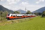 4744 ist am 24.08.2017 zwischen Selzthal und Liezen unterwegs.