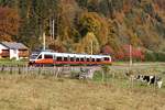 4024 072-2 am 25.Oktober 2020 als S2-Zug 4317 (St. Veit an der Glan - Villach Hbf.) auf der Rudolfsbahn beim Strecken-Km 359,0.