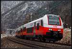 4744 039 zwischen Bruck/Mur und Pernegg am 13.02.2018.