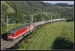 1144 286 + 1144 203 mit Güterzug bei Bruck an der Mur am 8.07.2020.