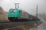 185 608 mit Gterzug in Bruck/Mur belstein am 1.04.2013