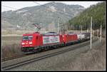 185 273 + 185 387 mit Güterzug bei Niklasdorf am 5.03.2020.