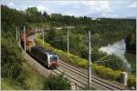 1216 025  World Record  fhrt mit Gterzug 45332 von Sopron nach Villach. 
Judenburg 18.8.2011