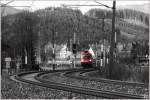 Colorkey der 1116 132, welche mit EC 102  Polonia  von Villach nach Warschau fhrt.
St.Lorenzen 1.3.2012