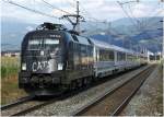 1116 153  CATS  rollt mit dem EC 103  Polonia  von Warschau nach Villach, durch das Aichfeld. 
Zeltweg 12.8.2013