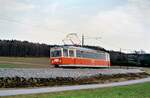 Zweirichtungswagen ET 20.110 StH auf der Lokalbahn Bürmoos-Trimmelkam (29.03.1986).