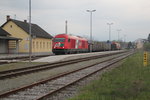 2016 901-7 ist hier im Bahnhof Alt-Pinkafeld angekommen auf dem Weg nach Oberwart,April 2013