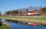 Ist sie mir vor dem Tapetenwechsel doch noch
vor die Linse gefahren: Die 1116 246 im Bundesheerdesign.
Und zwar am 08.04.2010 mit einem Gterzug in
Wartberg/Kr.in Richtung Selzthal.