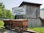 Alte Kipploren an der Zufahrt zur Umladestation der Breitenauerbahn in Mixnitz am 10.06.2019