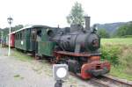 Lok 13 der Gurktaler Schmalspurbahn in der Station Pckstein-Zwischenwssern. (27.8.2005)

