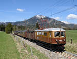 Die Ex 1099.010 nunmehr Növog E10 - Ötscherbär ist seit wenigen Tagen Neulack unterwegs, anbei ein Bild der besagten Lok mit dem Zug R6891 in Mariazell.