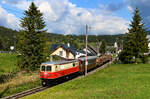 In Sankt Sebastian hat die Mariazellerbahn bereits die Landesgrenze überschritten und wir befinden uns im nördlichsten Ort der Steiermark.