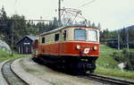 1099 002-6 der Mariazellerbahn (noch mit altem Nummernschild) im Juni 1991 im Bahnhof Erlaufklause.
