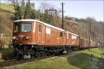 E-Loks 1099 007 & 1099 010 fahren mit REX 6807  tscherbr  von St.Plten nach Mariazell. 
Frankenfels 29.11.2009