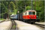 Mit dem R 6805  Dirndltaler  von St.Plten nach Mariazell war am 29.8.2010 die fast hundert Jahre alte E-Lok 1099.02 unterwegs.   
Laubenbachmhle 