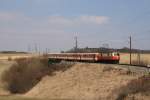 1099.008 mit dem R 6813 bestehend aus 4 Jaffa Wagen auf der Matzersdorferbrcke. 23.03.2011