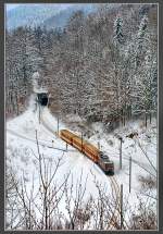 Winter auf der Mariazellerbahn.