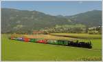 BH1 an der Spitze und U 11 als Zuglok am 20.8.2012 anlsslich der IGE-Eisenbahn Romantik sterreich Rundfahrt, aufgenommen in St. Lorzenzen bei Scheifling bei der Leerretourfahrt nach Murau.