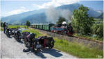 Die ex SKGLB 22 (Aquarius C) Heeresfeldbahnlokomotive HF210E gebaut 1939 von Borsig, fährt auf der Pinzgau Lokalbahn von Zell am See nach Krimml.(Kennzeichen wurden verändert)
Niedersill 20_6_2018