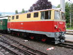 Die Schmalspurdiesellok 2095.001 mit Original anstrich - Hbf.