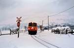 Pinzgauer Lokalbahn im Winter 1986 mit ÖBB-Lok 2095 002-8 
Datum: 11.02.1986