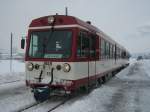 Vts 15 (BR 5090) am 1.1.2012 um 12:15 Uhr im Bahnhof Uttendorf-Stubachtal in Richtung Zell am See.