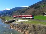 R 3319 geschoben von der Vs 82 (BR 2096), aufgenommen am 19.4.2015 bei der Haltestelle Neukirchen-Vorstadl.