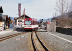 Nachschuss von VTs 16 und VTs 14 als R 3321 (Krimml - Zell am See) bei der Ausfahrt aus dem Bahnhof Mittersill.
