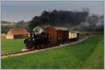 Stainzerbahn, wie sie frher einmal tagtglich gefahren ist, am 25.9.2013 zwischen Neudorf/Stainztal und Herbersdorf.