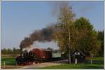 Stainzerbahn, wie sie frher einmal tagtglich gefahren ist, am 25.9.2013 bei der Durchfahrt in Kraubath.