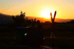 Kurz vor Sonnenuntergang drehte unser Andi noch eine Ehrenrunde mit einer JW15.
