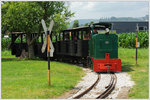 Tag der offenen Bahnhofstür bei der Stainzer Lokalbahn am 25.6.2016. Max bei einer der zahlreichen Besucherfahrten an diesem wunderschönen Tag. 