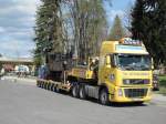 Auf einem Tieflader der Pressnitztalbahn kam am 5.04.2011 298.56 aus Mauterndorf in Stainz an wo Sie fr voraussichtlich 2Jahre den Betrieb bernehmen wird.