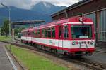 Triebwagen 13 fährt am 25.07.2017 in Tischlerhäusl zur Tankstelle.