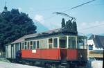 Stubaitalbahn__Tw Nr.3 [Graz/AEG 1904] mit G-Wagen im Stubaitalbhf.__10-08-1972 