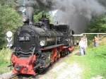 Sttztenderlokomotive 399.01 beim Wasserholen