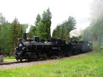 Mh4 + Mh1 mit dem Doppeldampfzug von Gmünd nach Grossgerungs. Abschlag-Fassldorf 04.06.2016.