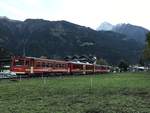 Nachschuss von der Zillertalbahn kurz vor der Ankunft an ihrem Endbahnhof Mayrhofen, am 12.10.17.