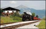 sterreichurlaub 2008 - Zillertalbahn: Der Dampfzug nach Mayrhofen.