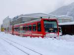 Triebwagen der Zillertalbahn  versinkt  im Schnee; 121211