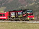 Diesellok D15 mit werbung , Zell Am Ziller, 06-02-2014