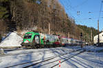 Der neue IC-533 wurde am ersten Tag durch die 1116.159 bespannt,hier bei der durchfahrt im Bhf.Semmering. 10.12.17